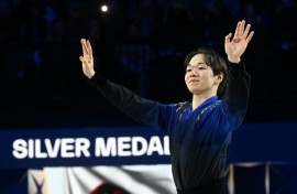 Japan's Yuma Kagiyama finished second at both the Olympics and world championships this year