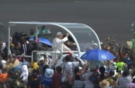 Giant papal mass in Cameroon draws jubilant crowds