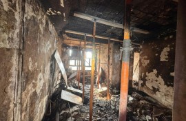 The aftermath of a fire that killed 168 people at the Wang Fuk Court residential estate in Hong Kong