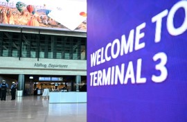 Frankfurt airport's new Terminal 3 can handle about 20 million passengers a year