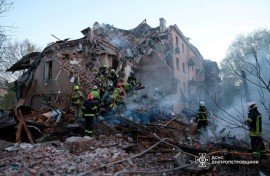 The deadly strike on the building in Dnipro was one of several overnight across Ukraine