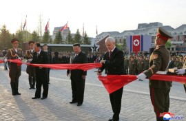 The opening of the memorial coincides with the first anniversary of Moscow's recovery of parts of its Kursk region where Ukraine launched a counteroffensive in mid-2024