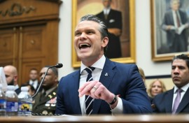 Pentagon chief Pete Hegseth said that calling the Iran war a 'quagmire' was 'handing propaganda to our enemies'
