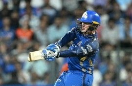 Ryan Rickelton made a hundred in a losing cause for Mumbai