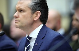 US Secretary of Defense Pete Hegseth, pictured during a congressional hearing on April 29, 2026, has ordered the withdrawal of some 5,000 US troops from Germany