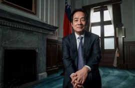 Taiwanese President Lai Ching-te, pictured in February, said 'unexpected external forces' had forced the suspension of his previously planned trip to Eswatini