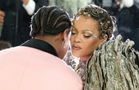 Rihanna and A$AP Rocky were among the last to arrive at the Met Gala
