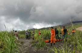 The search is on for the bodies of three hikers who died in a volcanic eruption in Indonesia