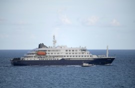 The hantavirus-stricken cruise ship MV Hondius leaves Tenerife on May 11, 2026
