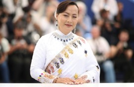 Full of grace: Nepalese Kinnar actress Pushpa Thing Lama at Cannnes