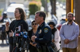San Diego Police Chief Scott Wahl said a security guard was one of the three men killed in the attack