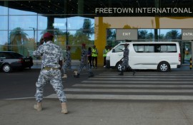 Police, medics and government officials were on hand to receive the migrants