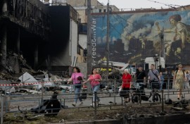 Multiple buildings were damaged in the strikes
