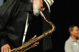 Legend Sonny Rollins had an in-your-face playing style, striking rather than soothing the listener