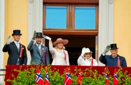 The Norwegian royal family at a national day event last week