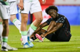 Ismael Kone had a shot deflected wide as Canada were held to a draw by Ireland