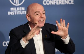FIFA chief Gianni Infantino faces a potentially tough ride as he addresses the media on the eve of the World Cup