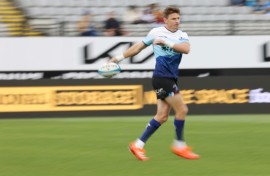 Beauden Barrett returns from injury for the Auckland Blues in their Super Rugby semi-final