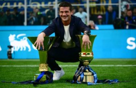 Cristian Chivu won Serie A and the Italian Cup in his first season as Inter Milan coach