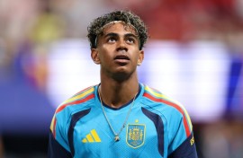 Spain's Lamine Yamal was left on the bench as he is eased back to full fitness