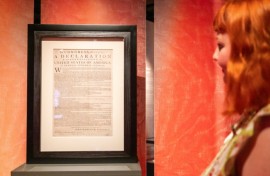 The exhibition comes as the US gears up for the 250th anniversary of the nation's July 4, 1776, Declaration of Independence