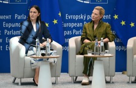 EU lawmaker Eva Maydell hosted the event at the European Parliament