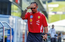 Ferrari's British driver Lewis Hamilton at Spielburg is 'thinking about each race the way we did' in Barcelona