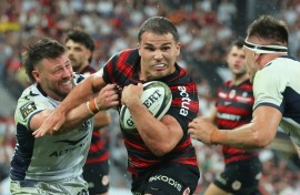 Toulouse's French scrum-half Antoine Dupont