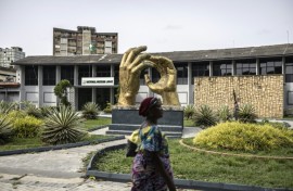 A visitor walks past the National Museum in Lagos on April 23, 2026