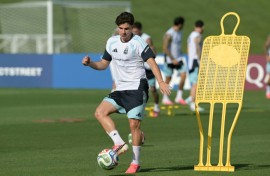 Argentina forward Julian Alvarez has been the subject of heavy interest from Barcelona and Joan Laporta says there is a bid on the table