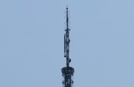 The Empire State Building is 1,454 feet (443 meters) tall