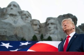US President Donald Trump last visited Mount Rushmore National Memorial in 2020