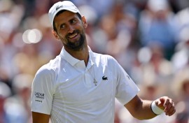 Novak Djokovic reached the Wimbledon last 16 for the 18th time