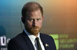 Britain's Prince Harry is due to arrive back in the UK, but without his wife, Meghan, and two children as had originally been planned