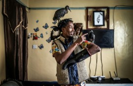 'Birdman' Rodgers Oloo Magutha has become an internet hit