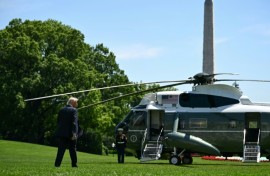 Trump said that adding a helipad will allow the new fleet of Marine One helicopters to safely land at the White House