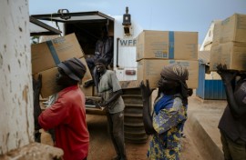 The trucks are sent to hard-to-reach areas