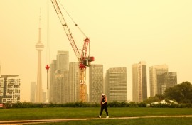 People in Canada's largest city are urged to stay indoors as Toronto sees some of the world's worst air quality