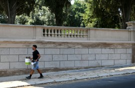 Tuveri said citizens realize tagging is "despicable" once they see surfaces clean of graffiti.