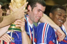 Zinedine Zidane (C) won the World Cup as a player and will now seek to deliver more success as coach
