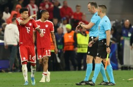 Bayern Munich wingers Luis Diaz (L) and Michael Olise are highly sought after in the summer transfer market.