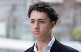 French teenager Didier Gaspard Owen Maximilien arrives at the State Courts in Singapore on July 30, 2026