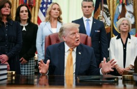 US President Donald Trump said talks with Iran are going on 'right now'