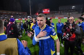 Edin Dzeko has scored a record 73 goals for Bosnia and Herzegovina