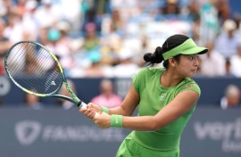 Alexandra Eala of the Philippines has won her first WTA title with a victory over top-seeded Jessica Pegula in the rain-disrupted final in Washington