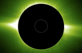 The Sun's corona in an image taken by the Solar Orbiter probe
