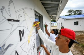 The fate of some 100 ex-guerrillas is uncertain as Colombia's left-wing government is replaced by a bellicose right-wing one