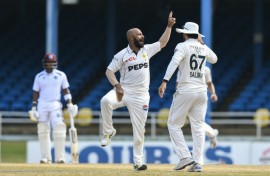 Off-spinner Sajid Khan took four wickets to help Pakistan move towards victory in the second Test