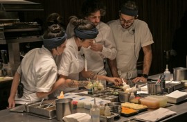 Ivan Ralston works alongside his team at Tuju, one of only two restaurants with three Michelin stars in Latin America