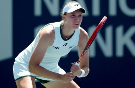 Second-seeded Elena Rybakina of Kazakhstan defeated Daria Kasatkina of Australia to reach the third round of a WTA 1000 hardcourt tournament in Toronto